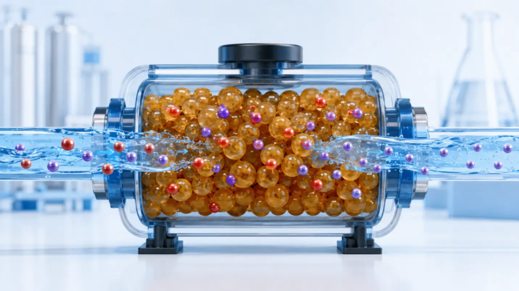 Cation exchange resin