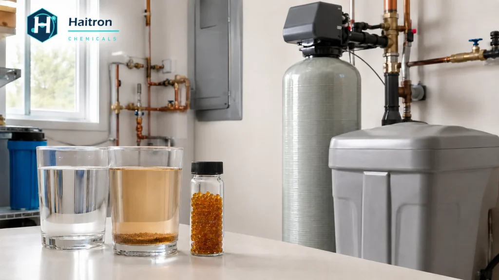 does a water softener remove iron